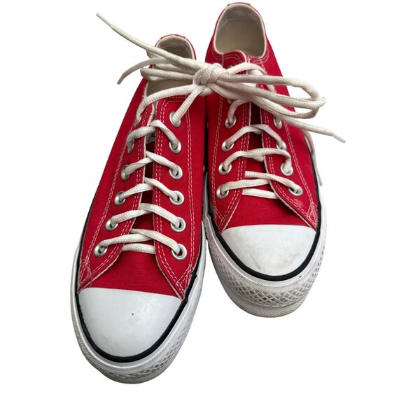 Converse Red Chuck Taylor All Star Lift Platform Canvas Size 7 Womens - Picture 15 of 15